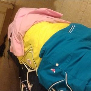 3 Size m koi scrub shirts